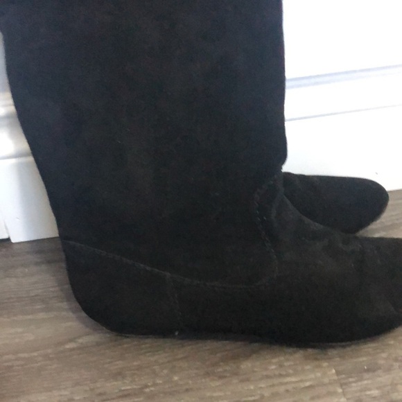 ZIGI Soho Oak Suede Leather Flat Knee Length Boots, 7.5 - Picture 3 of 9